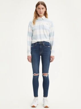 Levi’s Mile High Super Skinny Jeans NWT Distressed W31 L30 Size 12